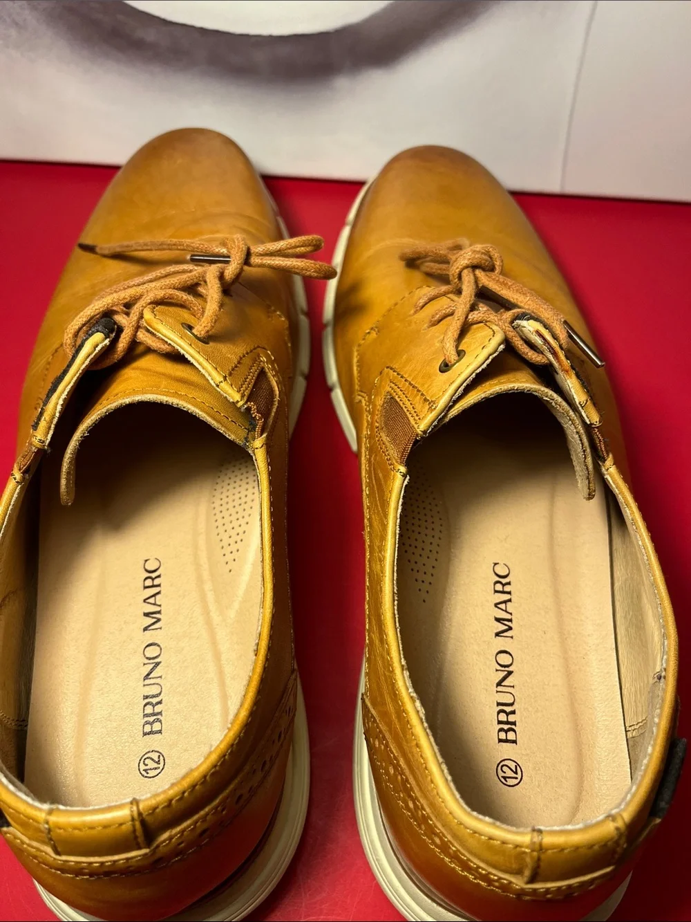Men's Leather Derby Shoes in Tan - Stylish Casual Oxfords